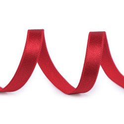 Elastic satinat / bretele sutien, lățime 10 mm - Roșu (1 Metru)