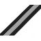 Gummiband mit reflexstreifen breite 40 mm - Schwarz (1 Meter)