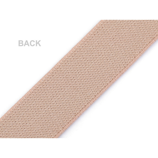 Elastic cu lurex, lățime 27 mm - Roz deschis (28 Metri) Elastic cu lurex, lățime 27 mm - Roz deschis (28 Metri)