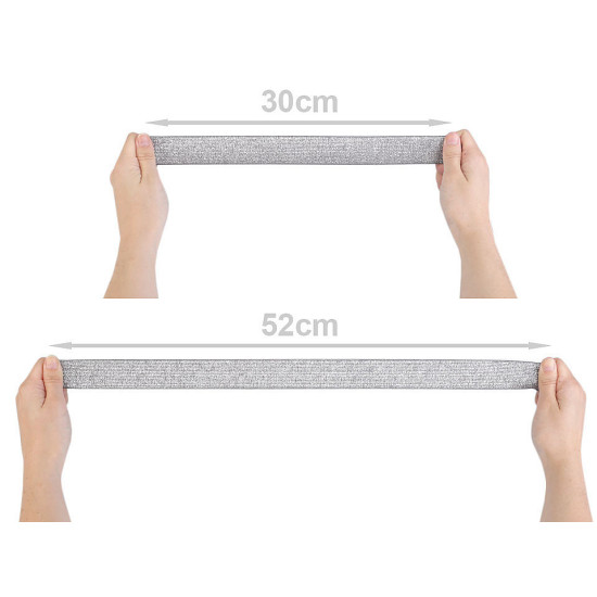 Elastic cu lurex, lățime 27 mm - Roz deschis (28 Metri) Elastic cu lurex, lățime 27 mm - Roz deschis (28 Metri)
