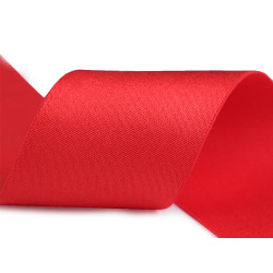 Elastic satinat, lățime 50 mm - Roșu (1 Metru)