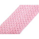 Bandă elastica croșetată tutu, lățime 7 cm - Galben vanilie (1 Metru)