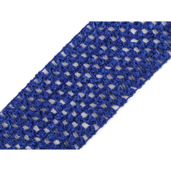 Bandă elastica croșetată tutu, lățime 7 cm - Galben vanilie (1 Metru)