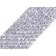 Bandă elastica croșetată tutu, lățime 7 cm - Galben vanilie (1 Metru)