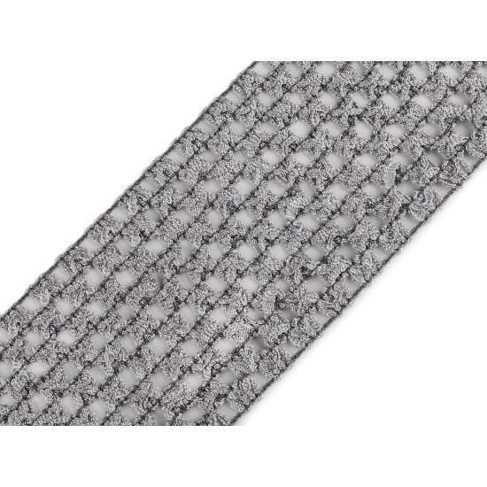 Bandă elastica croșetată tutu, lățime 7 cm - Galben vanilie (1 Metru)