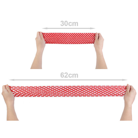 Bandă elastica croșetată tutu, lățime 7 cm - Galben vanilie (1 Metru)