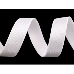 Elastic satinat / bretele sutien, lățime 20 mm - Crem foarte deschis (1 Metru)