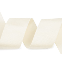Elastic satinat, lățime 40 mm - Crem deschis (1 Metru)
