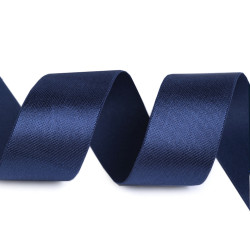 Elastic satinat, lățime 30 mm - Albastru închis (1 Metru)