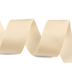 Elastic satinat, lățime 25 mm - Galben vanilie (1 Metru)