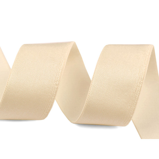 Elastic satinat, lățime 25 mm - Alb (45 Metri) Elastic satinat, lățime 25 mm - Alb (45 Metri)