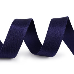 Elastic satinat, lățime 20 mm - Albastru închis (1 Metru)