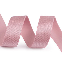 Elastic satinat, lățime 20 mm - Roz pudrat (1 Metru)
