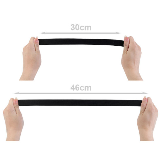 Elastic satinat, lățime 20 mm - Verde închis (45 Metri)