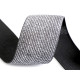 Elastic cu lurex, lățime 40 mm - Alb (1 Metru) Elastic cu lurex, lățime 40 mm - Alb (1 Metru)