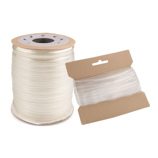 Elastic siliconic, lățime 15 mm - Transparent (20 Metri)