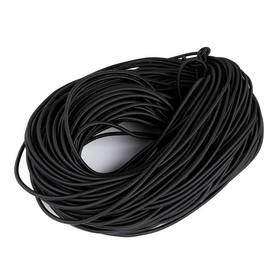 Elastic rotund, ø5 mm - Negru (90 Metri)