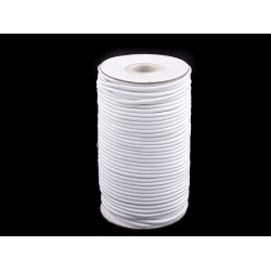 Elastic rotund, ø3 mm - Alb (200 Metri)