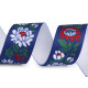 Elastic lat cu motiv floral, lățime 40 mm - Negru (10 Metri) Elastic lat cu motiv floral, lățime 40 mm - Negru (10 Metri)