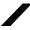 Flexibles samtband breite 30 mm - Schwarz (1 Meter)