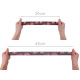 Elastic lat cu imprimeu, lățime 30 mm - Alb (1 Metru)