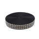 Banda elastica moale moale latime 40 mm - Negru (20 Metri)