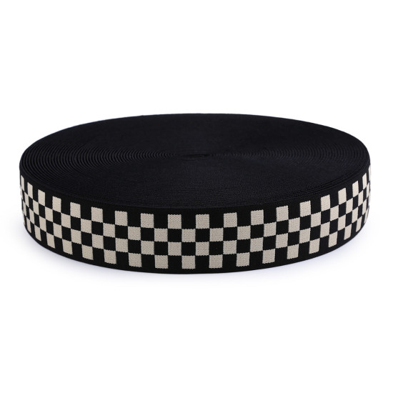 Banda elastica moale latime 40 mm - Negru (20 Metri)