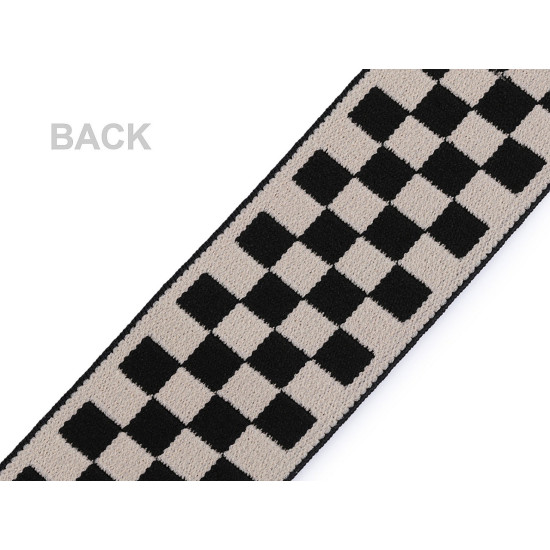 Banda elastica moale latime 40 mm - Negru (20 Metri)