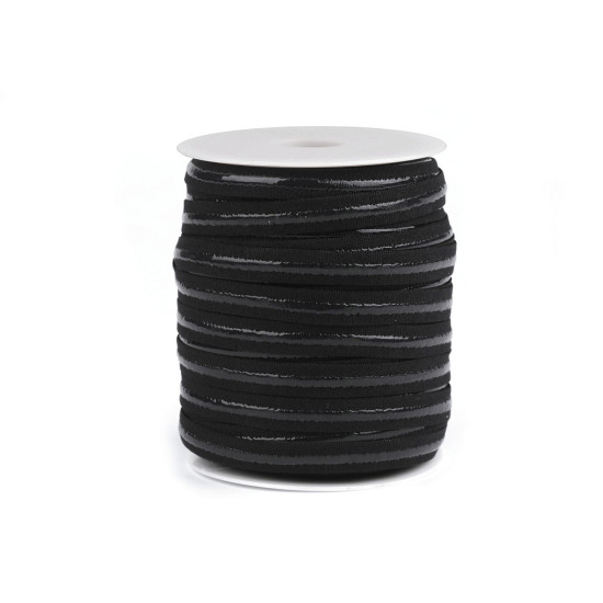 Banda elastica cu silicon  12 mm - Bej (1 Metru)