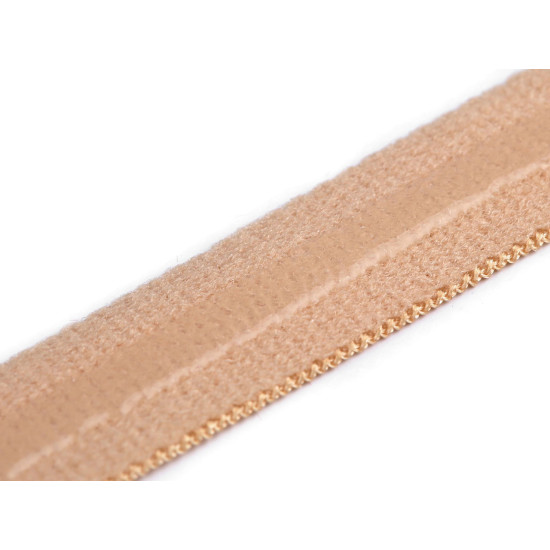 Banda elastica cu silicon  12 mm - Bej (1 Metru)