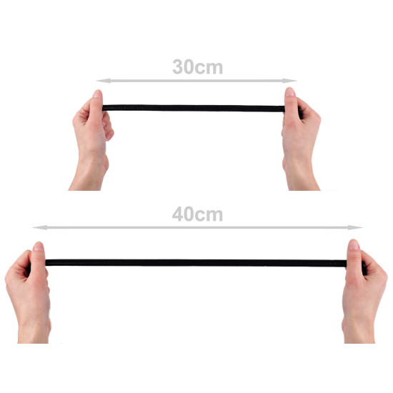 Banda elastica cu silicon  12 mm - Bej (1 Metru)