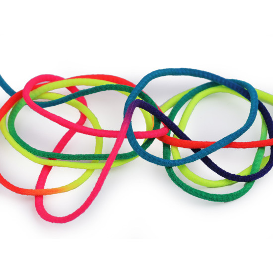 Snur elastic rotund curcubeu ø3 mm moale - Multicolor (50 Metri) Snur elastic rotund curcubeu ø3 mm moale - Multicolor (50 Metri)