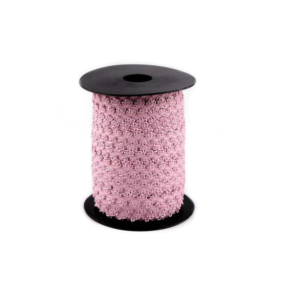 Elastic decorativ, lățime 10 mm - Roz vintage (45 Metri) Elastic decorativ, lățime 10 mm - Roz vintage (45 Metri)