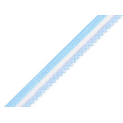 Elastic decorativ 14 mm - Albastru deschis (1 Metru)