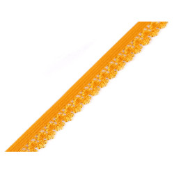 Bandă elastică decorativă lățime 13 mm - Galben muștar (18 Metri)