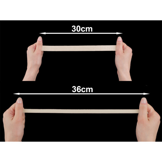 Elastic satinat 20 mm - Negru (90 Metri) Elastic satinat 20 mm - Negru (90 Metri)