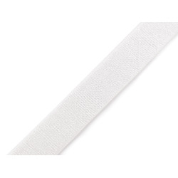 Elastic satinat 20 mm - Alb (10 Metri)