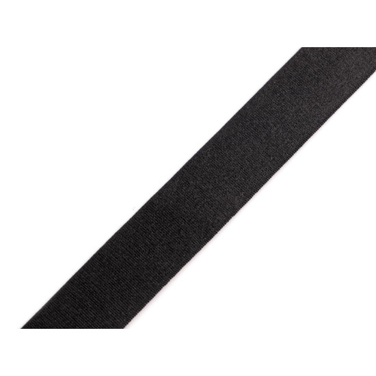 Elastic satinat 20 mm - Negru (90 Metri) Elastic satinat 20 mm - Negru (90 Metri)
