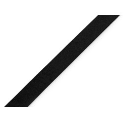 Elastic satinat 15 mm - Negru (10 Metri)