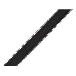 Elastic bretele sutien 16 mm - Negru (10 Metri)