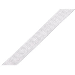 Elastic satinat 8 mm - Alb (1 Metru)