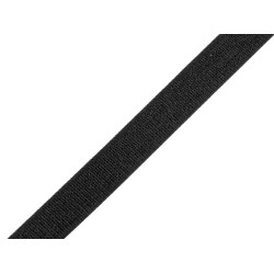 Elastic satinat 8 mm - Negru (1 Metru)