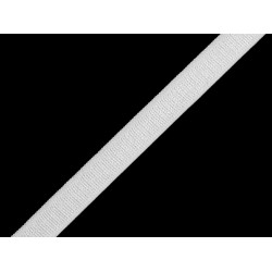 Elastic lenjerie satinat latime  6 mm - Alb (1 Metru)