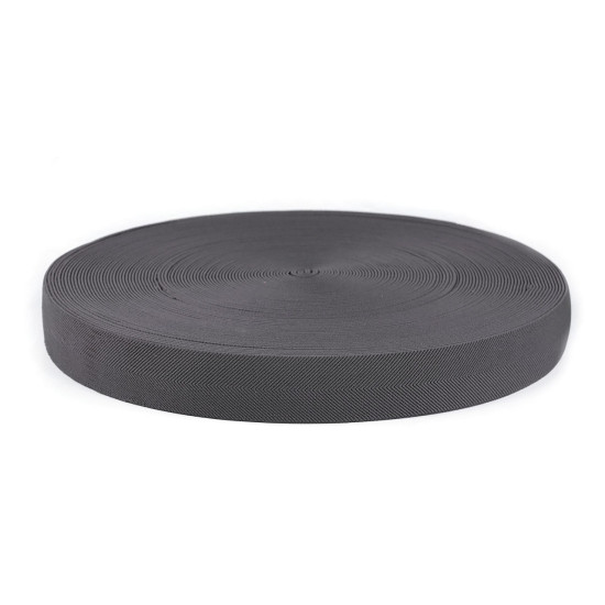 Elastic cu model twill pentru curele si bretele, latime 40 mm - Gri deschis (1 Metru) Elastic cu model twill pentru curele si bretele, latime 40 mm - Gri deschis (1 Metru)