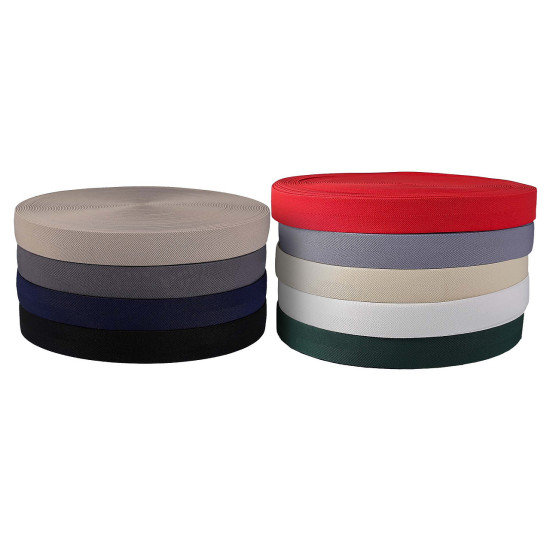 Elastic cu model twill pentru curele si bretele, latime 40 mm - Gri deschis (1 Metru) Elastic cu model twill pentru curele si bretele, latime 40 mm - Gri deschis (1 Metru)