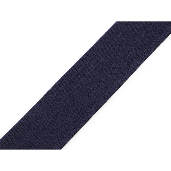 Gummiband doppelseitig, weich, breite 40 mm - Pariser blau (1 Meter) Gummiband doppelseitig, weich, breite 40 mm - Pariser blau (1 Meter)