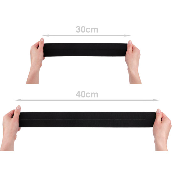 Elastic bias, lățime 58 mm - Negru (1 Metru) Elastic bias, lățime 58 mm - Negru (1 Metru)