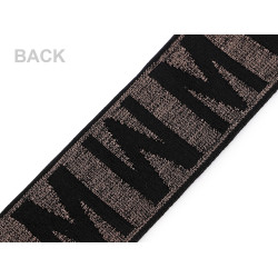 Elastic moale pentru tivul hainelor, latime 50 mm - Maro bronz (1 Metru)
