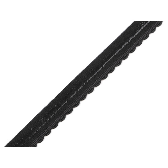 Banda elastica cu silicon 12 mm - Negru (90 Metri)