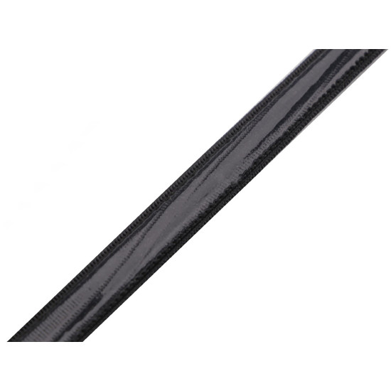Banda elastica cu silicon 10mm - Negru (45 Metri)
